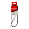Bandes Abrasives 6x533 Mm Rouge Pour Bois Et Métal Grain 60 (5 Pcs) - MAKITA P-43197 -Magasin D'Outils Pour La Maison bandes abrasives 6x533 mm bois et metal grain 60 makita p 43197