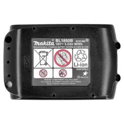 Batterie Pour Outil Sans Fil 18V Li-Ion LXT 5,0 Ah Avec Indicateur De Charge - MAKITA BL1850B -Magasin D'Outils Pour La Maison batterie 5ah makita bl1850b 4