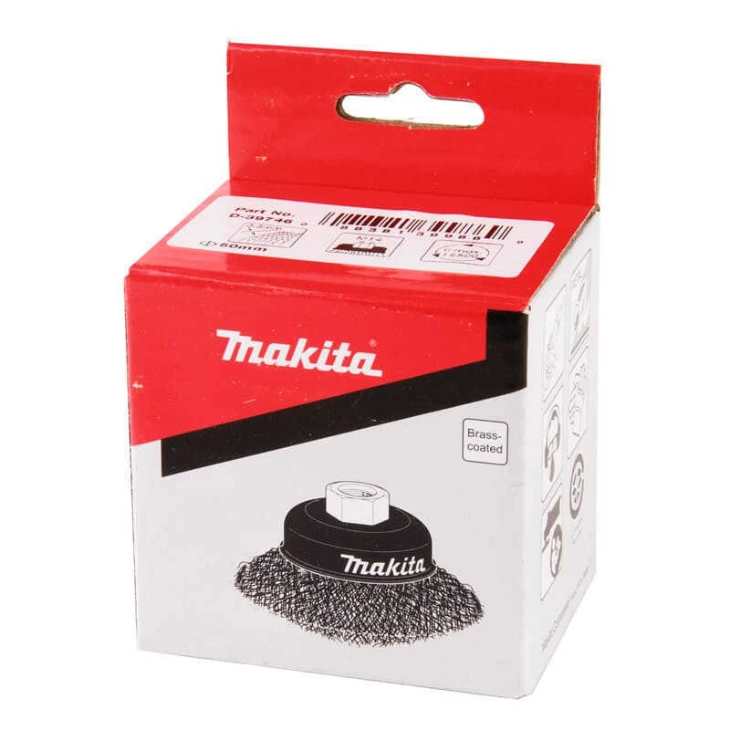Brosse Boisseau à Fils Acier Laitonnés Et Ondulés Pour Meuleuse - MAKITA D-39746 4 Brosse Boisseau à Fils Acier Laitonnés Et Ondulés Pour Meuleuse - MAKITA D-39746 – Image 2
