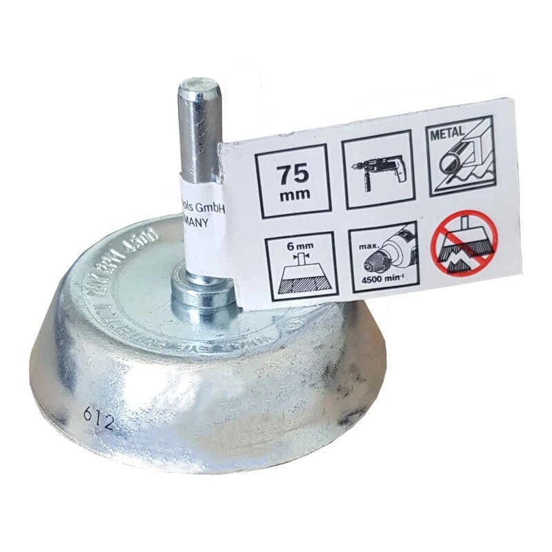 Brosse Boisseau Pour Perceuse, à Fils Ondulés 75 Mm /Ø6 Mm - BOSCH 2607017123 4 Brosse Boisseau Pour Perceuse, à Fils Ondulés 75 Mm /Ø6 Mm - BOSCH 2607017123 – Image 2