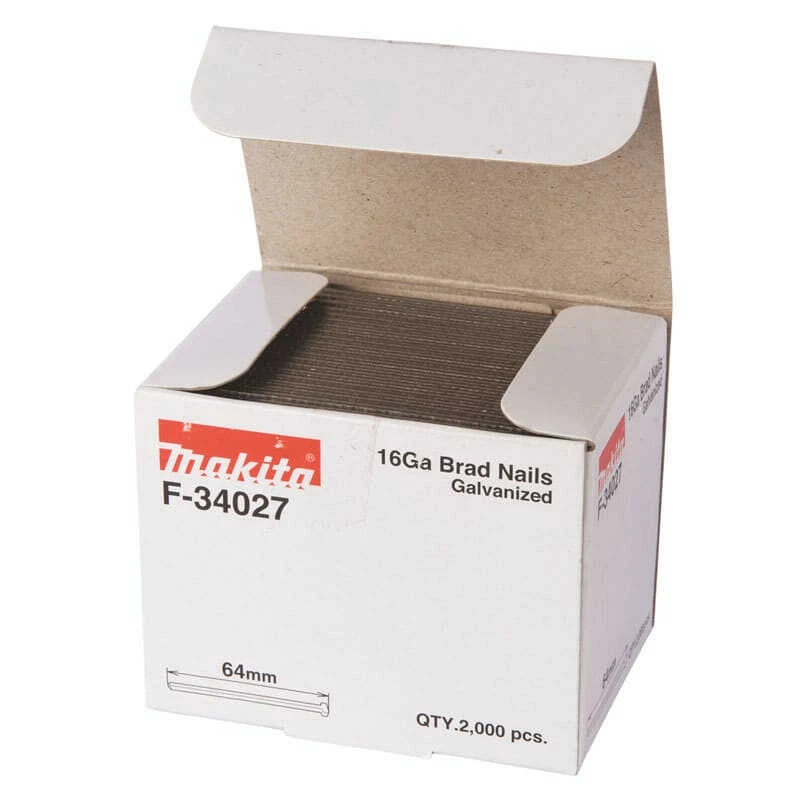 Clous Brads En T 16 Ga Galvanisés Long 64mm (2000 Pcs) - MAKITA F-34027 4 Clous Brads En T 16 Ga Galvanisés Long 64mm (2000 Pcs) - MAKITA F-34027 – Image 2