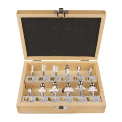 Coffret De 12 Fraises à Bois Sur Queue De 8 Mm - MAKITA D-53556