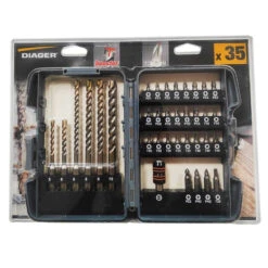 Coffret De Forets SDS-Plus Booster-Plus Et Embouts (35 Pcs) - DIAGER 108B