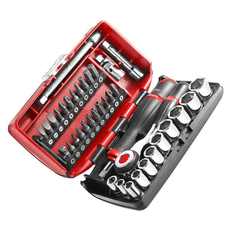 Coffret De Serrage Douilles 1/4" Avec Set De Vissage (38 Outils) - FACOM R360 3 Coffret De Serrage Douilles 1/4" Avec Set De Vissage (38 Outils) - FACOM R360
