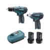 Combopack 2 Machines 10,8 V Li-Ion 1,3Ah (DF330D Et TD090D) Et Coffret Makpac - MAKITA LCT204J -Magasin D'Outils Pour La Maison combopack df330d td090d makita lct204j