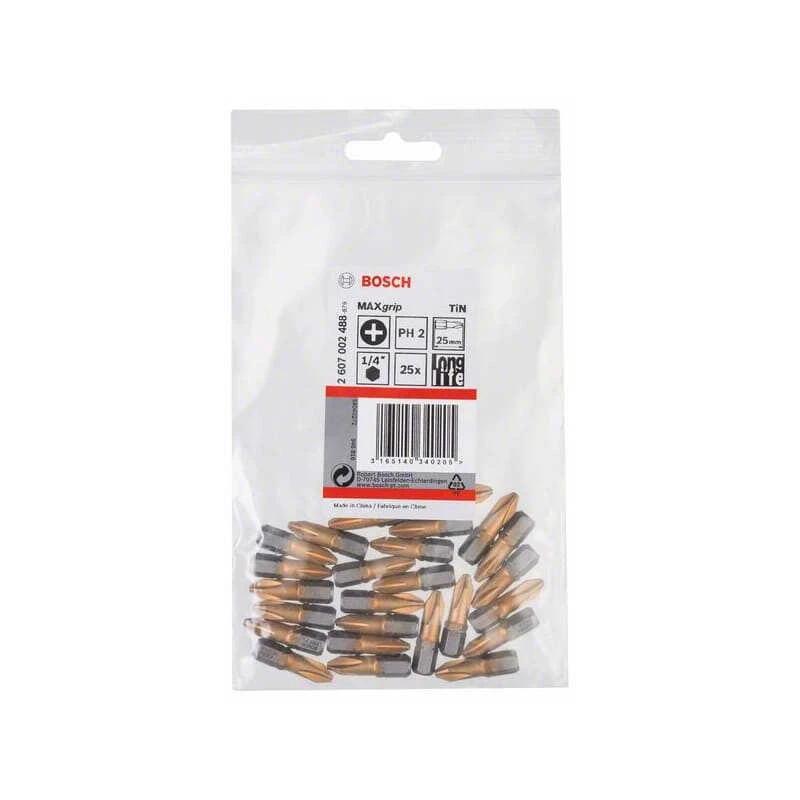 Embout Cruciforme PH 2 Extra-dur De 25 Mm (lot De 25) - Bosch 2607002488 4 Embout Cruciforme PH 2 Extra-dur De 25 Mm (lot De 25) - Bosch 2607002488 – Image 2