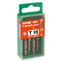 Embout T-STAR 50 Mm T15 à T40 Acier Inox A2 (5 Pcs) - SPAX -Magasin D'Outils Pour La Maison embout torx t star 50 mm acier inox 5 pcs spax 2