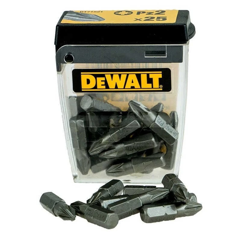 Embouts Pour Visseuse POZIDRIV Pz2 25 Pièces - DEWALT DT71521 3 Embouts Pour Visseuse POZIDRIV Pz2 25 Pièces - DEWALT DT71521