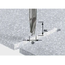 Fraises à Rainurer Hélicoïdale HW Spi D12/42 RD Ss S12 - FESTOOL 492655