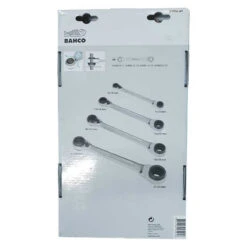 Jeu De Clés Polygonales à Cliquet 4 En 1 (4 Pcs) - BAHCO S4RM/4T -Magasin D'Outils Pour La Maison jeu de cles polygonales a cliquet bahco s4rm4t 2