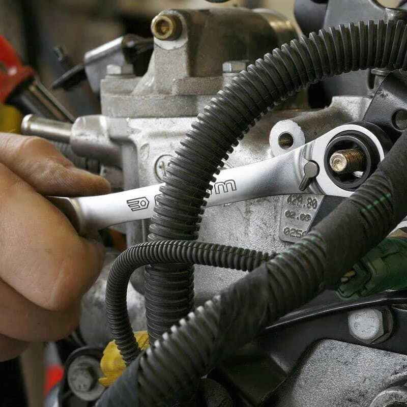 Jeu De Deux Clés Droites Polygonales à Cliquet Multi-ouvertures - FACOM 64C.J2PB 4 Jeu De Deux Clés Droites Polygonales à Cliquet Multi-ouvertures - FACOM 64C.J2PB – Image 2