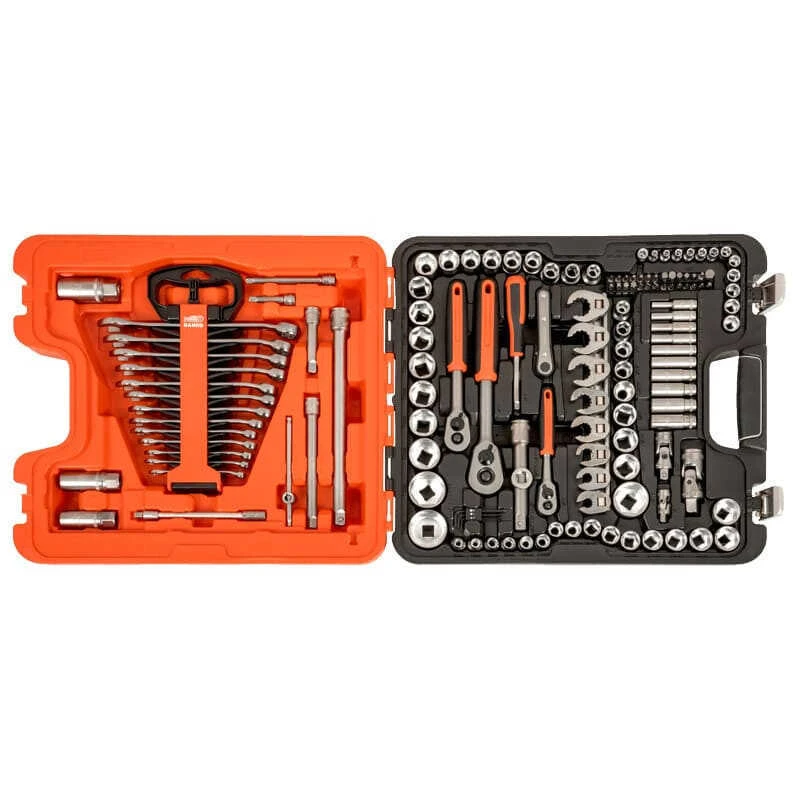 Jeu De Douilles 1/4'', 3/8'' Et 1/2'' Avec Clés Mixtes/embouts De Tournevis - BAHCO S138 6 Jeu De Douilles 1/4'', 3/8'' Et 1/2'' Avec Clés Mixtes/embouts De Tournevis - BAHCO S138 – Image 4