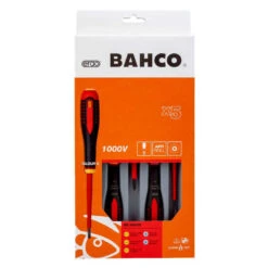Jeu De Tournevis Isolés Fendus / Pozidriv (5 Pièces) - BAHCO BE-9882S -Magasin D'Outils Pour La Maison jeu de tournevis isoles fendus pozidriv 5 pieces bahco be 9882s 3