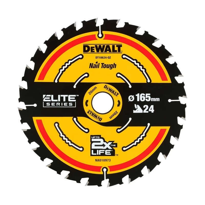 Lame De Scie Circulaire Portative Ø165 24 Dents - DEWALT DT10624-QZ 3 Lame De Scie Circulaire Portative Ø165 24 Dents - DEWALT DT10624-QZ