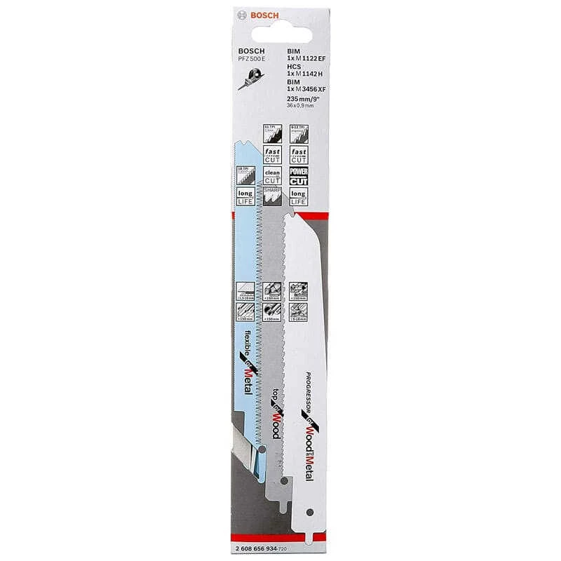 Lames De Scie Sabre PFZ 500 E SDS-clic (3 Pcs) - BOSCH 2608656934 5 Lames De Scie Sabre PFZ 500 E SDS-clic (3 Pcs) - BOSCH 2608656934 – Image 3