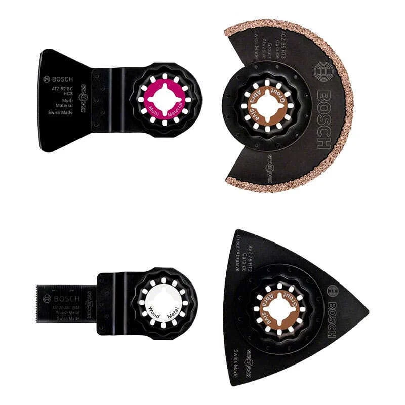 Jeu De Lames Pour Outil Multifonction Starlock (4 Pcs) - BOSCH 2608661695 3 Jeu De Lames Pour Outil Multifonction Starlock (4 Pcs) - BOSCH 2608661695