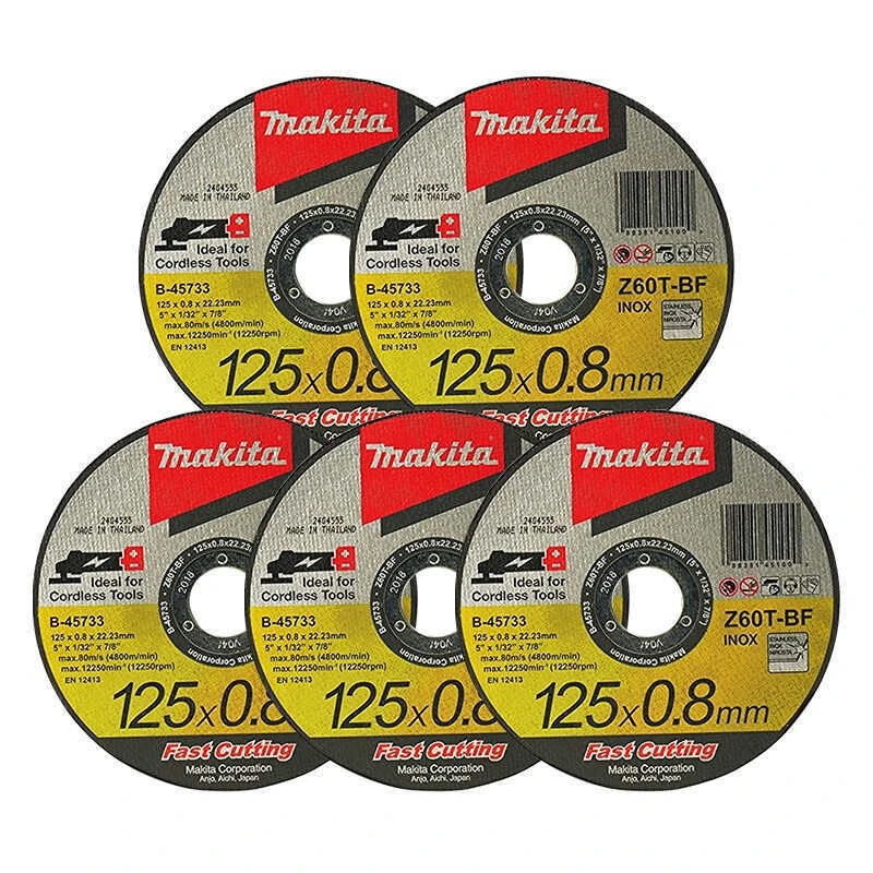 Lot De 5 Disques à Tronçonner Pour Meuleuse Ø125mm - MAKITA B-45733-5 3 Lot De 5 Disques à Tronçonner Pour Meuleuse Ø125mm - MAKITA B-45733-5
