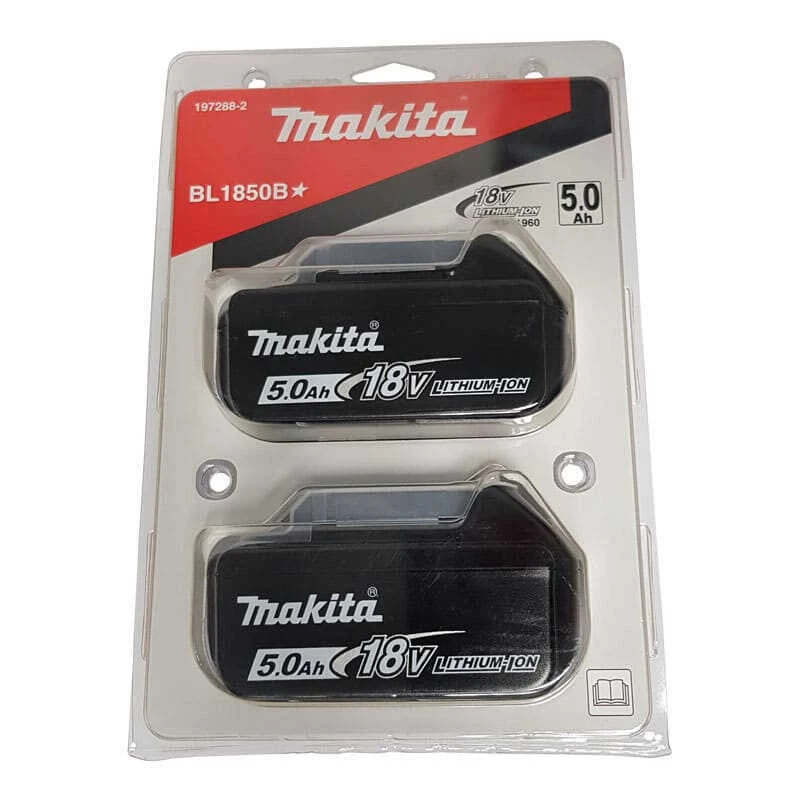 Lot De 2 Batteries 18V Li-Ion LXT De 5,0Ah Pour Outil Sans Fil - MAKITA 197288-2 4 Lot De 2 Batteries 18V Li-Ion LXT De 5,0Ah Pour Outil Sans Fil - MAKITA 197288-2 – Image 2
