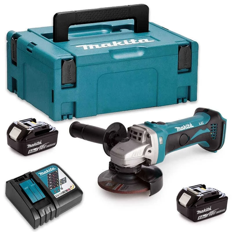 Meuleuse Angulaire 18V LXT Ø115 Mm (2x5,0 Ah) En MAKPAC - MAKITA DGA452RTJ 3 Meuleuse Angulaire 18V LXT Ø115 Mm (2x5,0 Ah) En MAKPAC - MAKITA DGA452RTJ