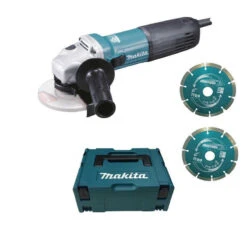 Meuleuse D'angle Ø125mm 1100W Et 2 Disques Diamants Dans Coffret Makpac - MAKITA GA5040RKDJ
