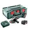 Meuleuse D'angle 18V Ø125mm (2x5,2 Ah) W 18 L 9-125 QUICK - METABO 602249650 -Magasin D'Outils Pour La Maison meuleuse d angle 18v o125mm 2x52ah chargeur asc 55 dans metabox metabo 602249650