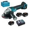 Meuleuse D'angle 18V LXT Ø125mm (3x3,0 Ah) En MAKPAC- Makita DGA504RF3J -Magasin D'Outils Pour La Maison meuleuse makita dga504rfj 3
