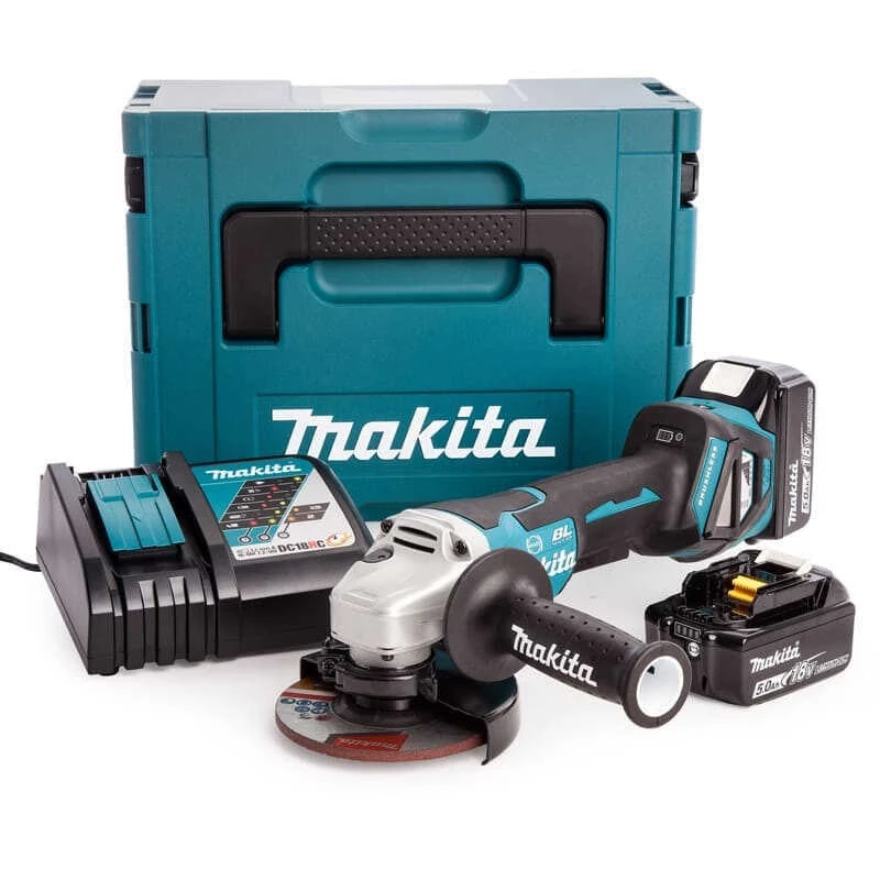 Meuleuse D'angle 18V LXT Ø125 Mm (2x5,0 Ah) En MAKPAC - MAKITA DGA517RTJ 3 Meuleuse D'angle 18V LXT Ø125 Mm (2x5,0 Ah) En MAKPAC - MAKITA DGA517RTJ