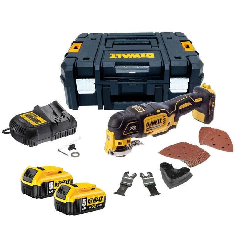 Outil Multifonctions 18V Li-Ion (2x 5,0Ah) 32 Accessoires Dans Coffret T-STAK - Dewalt DCS355P2 3 Outil Multifonctions 18V Li-Ion (2x 5,0Ah) 32 Accessoires Dans Coffret T-STAK - Dewalt DCS355P2