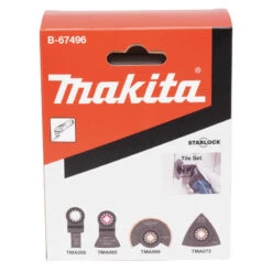 Jeu De Lames Pour Découpeur Ponceur STARLOCK (4 Pcs) - MAKITA B-67496 -Magasin D'Outils Pour La Maison pack 4 accessoires starlock makita b 67480 4