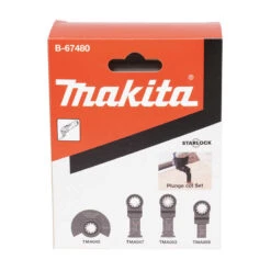 Jeu De Lames Pour Découpeur Ponceur STARLOCK (4 Pcs) - MAKITA B-67480 -Magasin D'Outils Pour La Maison pack 5 accessoires starlock makita b 67480 4