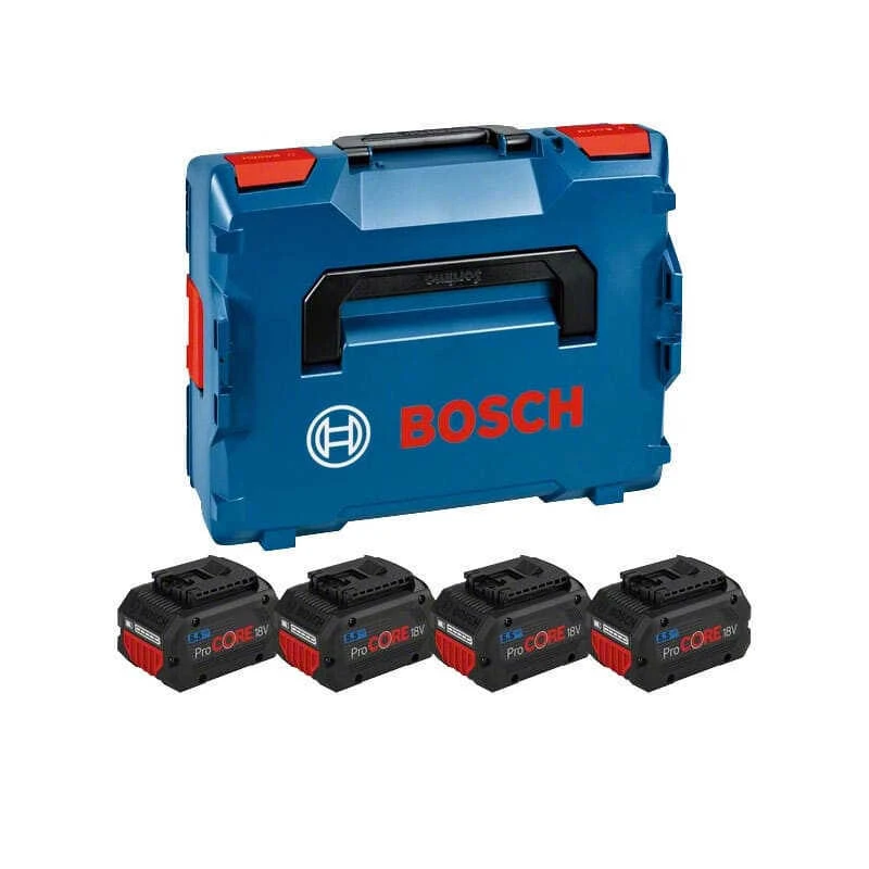 Pack Batteries 18V (4x5.5 Ah) En Coffret - BOSCH 1600A02A2U 3 Pack Batteries 18V (4x5.5 Ah) En Coffret - BOSCH 1600A02A2U