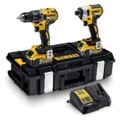 Pack Perceuse Percussion DCD796 Et Visseuse à Chocs DCF887 18V (2x5,0 Ah) Dans Coffret - DEWALT DCK266P2-QW