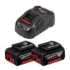 Pack Power Bosch GBA 18V (2x5.0 Ah) Chargeur Rapide GAL1880CV - BOSCH 1600A00B8J 1 Pack Power Bosch GBA 18V (2x5.0 Ah) Chargeur Rapide GAL1880CV - BOSCH 1600A00B8J -Magasin D'Outils Pour La Maison pack power bosch 18v 1600a00b8j