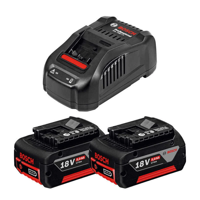 Pack Power Bosch GBA 18V (2x5.0 Ah) Chargeur Rapide GAL1880CV - BOSCH 1600A00B8J 3 Pack Power Bosch GBA 18V (2x5.0 Ah) Chargeur Rapide GAL1880CV - BOSCH 1600A00B8J
