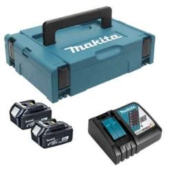 Pack énergie (2x3,0 Ah) Avec Chargeur Simple Et Coffret Makpac - MAKITA 197952-5