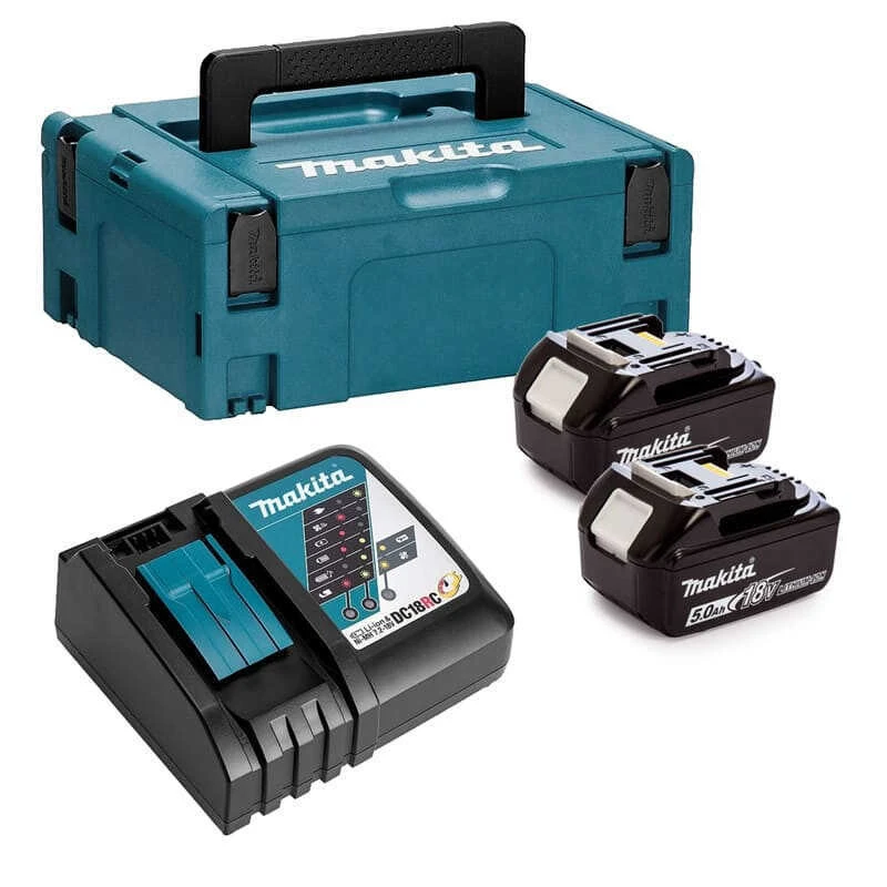 Pack énergie (2x5,0 Ah) Avec Chargeur Simple Et Coffret Makpac - MAKITA 197624-2 3 Pack énergie (2x5,0 Ah) Avec Chargeur Simple Et Coffret Makpac - MAKITA 197624-2