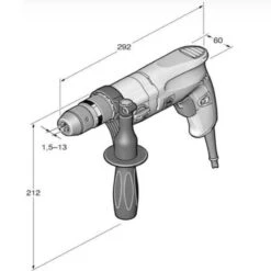 Perceuse électrique 550 W à 2 Vitesses Ø13 Mm - FEIN SET BOP 13-2 -Magasin D'Outils Pour La Maison perceuse electrique 550w fein set bop 13 2 72055561000 2