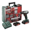Perceuse Visseuse 18V (2x2,0 Ah) Avec Accessoires En Coffret - METABO BS18LI SET (602207880) -Magasin D'Outils Pour La Maison perceuse visseuse metabo bs18li