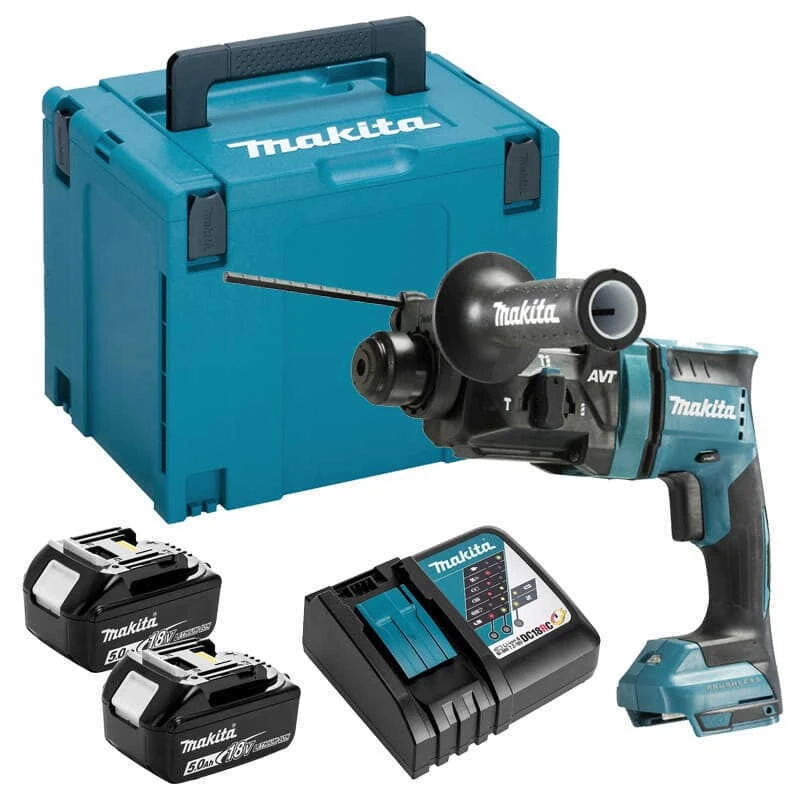 Perfo-burineur SDS-Plus 18V LXT 1,7 J (2x5,0 Ah) En MAKPAC - MAKITA DHR182RTJ 3 Perfo-burineur SDS-Plus 18V LXT 1,7 J (2x5,0 Ah) En MAKPAC - MAKITA DHR182RTJ