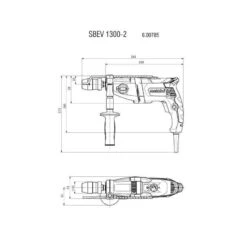 Perceuse à Percussion 1300W Ø13 Mm En Coffret - METABO SBEV 1300-2 12 Perceuse à Percussion 1300W Ø13 Mm En Coffret - METABO SBEV 1300-2 -Magasin D'Outils Pour La Maison perforateur metabo sbev1300 2 4