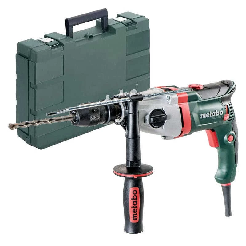 Perceuse à Percussion 1300W Ø13 Mm En Coffret - METABO SBEV 1300-2 3 Perceuse à Percussion 1300W Ø13 Mm En Coffret - METABO SBEV 1300-2