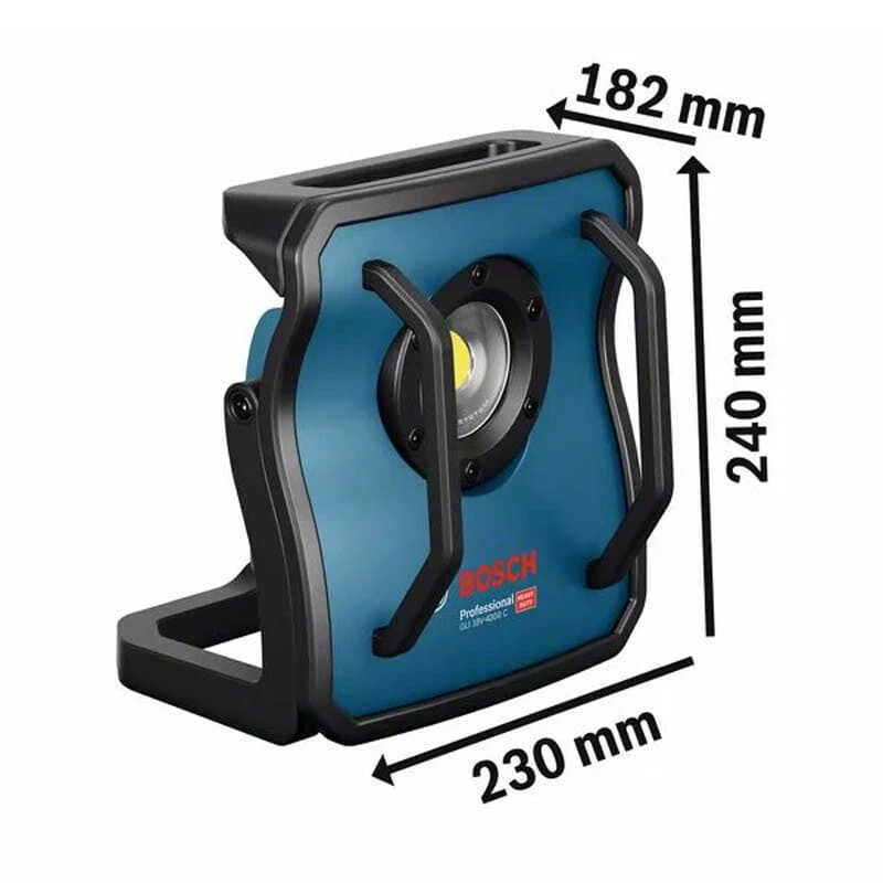 Projecteur De Chantier 18V (Produit Seul) 4000 Lm GLI 18V-4000 C - BOSCH 0601446800 6 Projecteur De Chantier 18V (Produit Seul) 4000 Lm GLI 18V-4000 C - BOSCH 0601446800 – Image 4