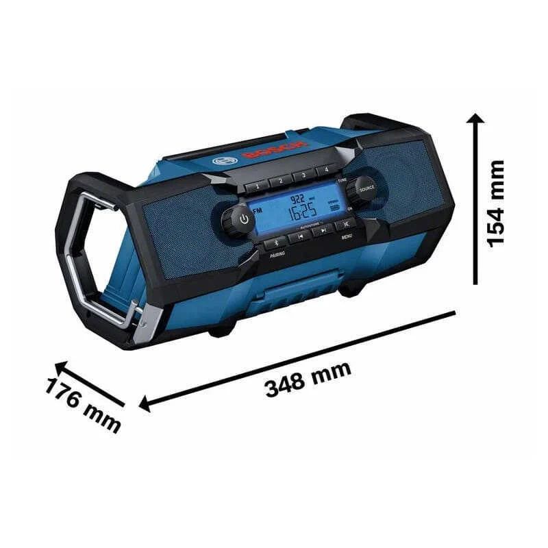 Radio De Chantier Sans Fil GPB 18V-2 C PROFESSIONNAL - BOSCH 06014A3000 4 Radio De Chantier Sans Fil GPB 18V-2 C PROFESSIONNAL - BOSCH 06014A3000 – Image 2