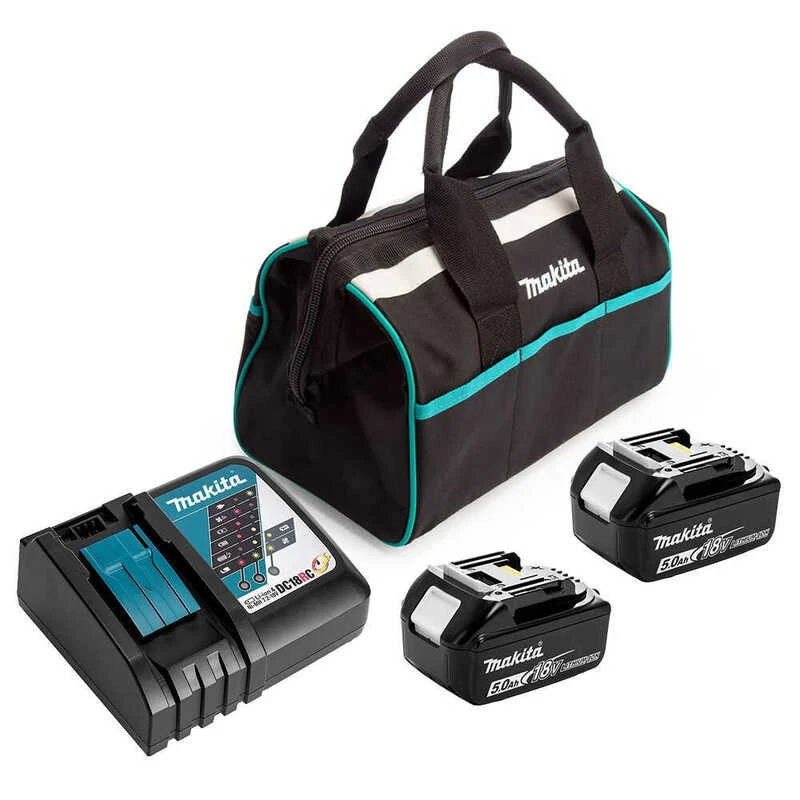 Pack Power Makita 18V (2x5,0 Ah) Dans Sac De Transport - MAKITA STARTER-KIT 3 Pack Power Makita 18V (2x5,0 Ah) Dans Sac De Transport - MAKITA STARTER-KIT
