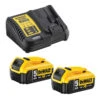 Starter-Kit 18V (2x5,0 Ah) Avec Chargeur (DCB115) - DEWALT DCB115P2 -Magasin D'Outils Pour La Maison starter kit dewalt dcb115p2