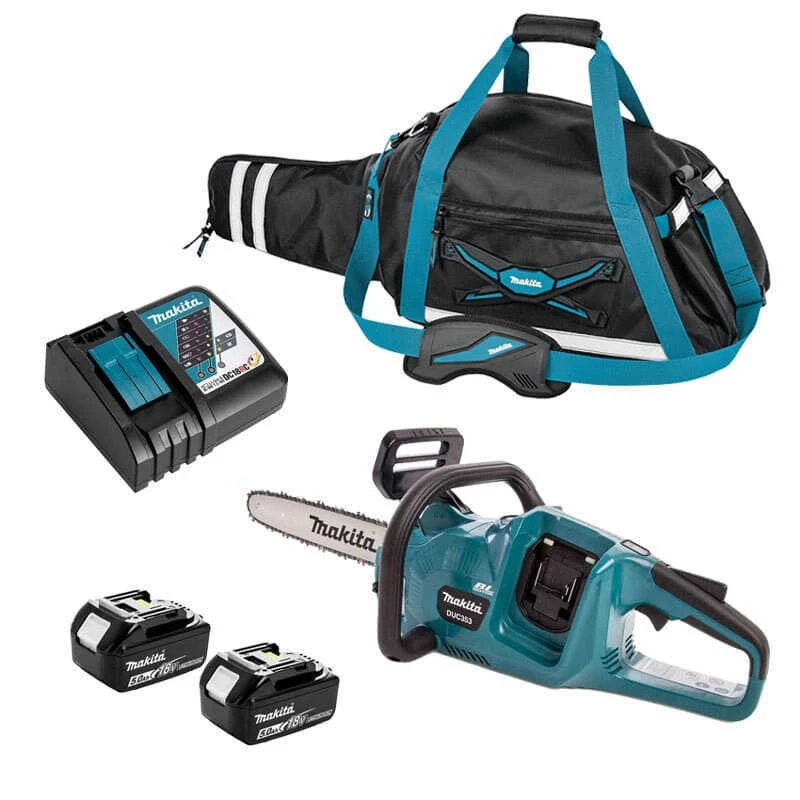Tronçonneuse 36V LXT (2x5,0 Ah) Guide De 35 Cm Dans Un Sac - MAKITA DUC353RT2X 3 Tronçonneuse 36V LXT (2x5,0 Ah) Guide De 35 Cm Dans Un Sac - MAKITA DUC353RT2X