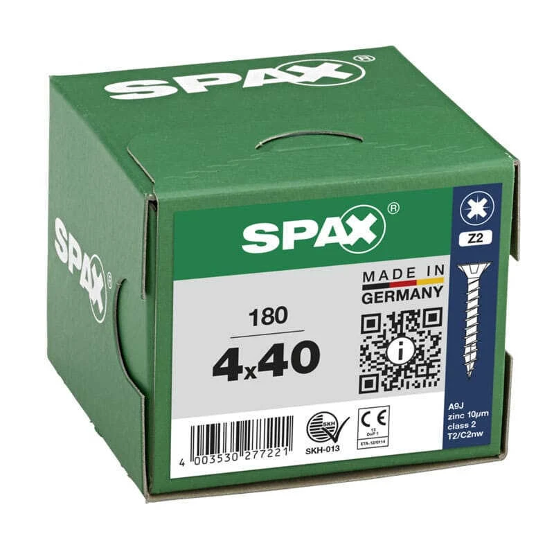 Vis Cruciforme à Tête Fraisée Filetage Total Z2 Acier Inoxydable (180 Pcs) - SPAX 9 Vis Cruciforme à Tête Fraisée Filetage Total Z2 Acier Inoxydable (180 Pcs) - SPAX – Image 7