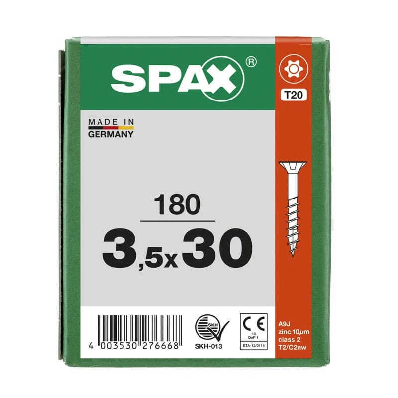 Vis Universelle T-STAR T20 Tête Fraisée Filetage Partiel (180 Pcs) WIROX - SPAX 7 Vis Universelle T-STAR T20 Tête Fraisée Filetage Partiel (180 Pcs) WIROX - SPAX – Image 5